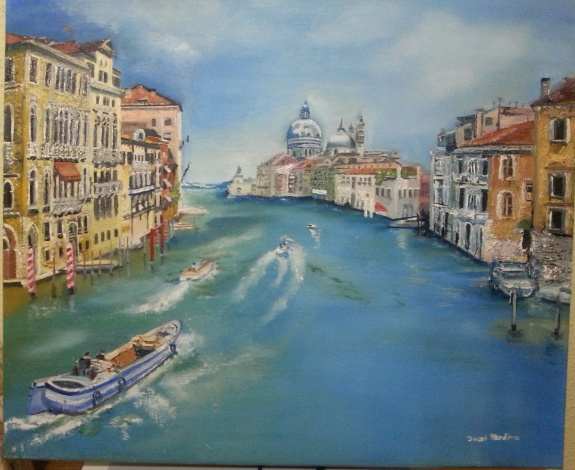 Jacsó Teodóra - Velence - olaj, vászon 50 x 60 cm