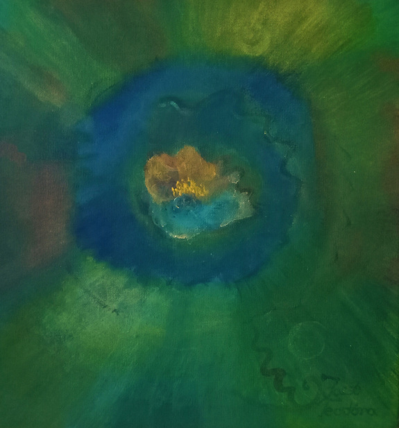 Jacsó Teodóra - A fény játékai - akril, vászon 30 x 30 cm